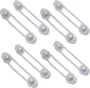 Roczential 8 Packs Child Safety Strap Locks Baby Locks for Cabinets and Drawers, Toilet, Fridge & More. 3M Adhesive Pads. Easy Installation, No Drilling Required（ 11cm）