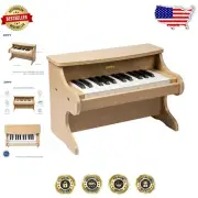 Elegant 25-Key Kids Piano - Miniature Wooden Instrument for Toddler Musicians