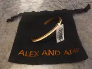Alex and Ani Copper & White Open Cuff Bracelet NWT