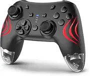 DYONDER Wireless Controller For Switch Pro Switch/Switch Lite/Switch OLED, Replacement Gamepad for PC/iOS/Android with Hall Effect Joysticks/RGB/Programmable/Motion Control/Vibration/Turbo/Wake up/Screenshot(Black)
