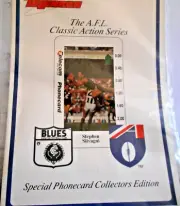 AFL Telecom Phonecard Pack $2 BLUES CARLTON FOOTBALL CLUB STEPHEN SILVAGNI