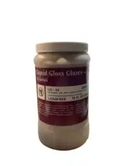 Amaco Lead-Free Liquid Gloss Glaze 16oz Gray LG-14 for Ceramic Pottery
