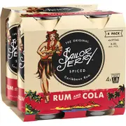 [Sailor Jerry] Sailor Jerry Spiced Rum & Cola 6% Can 375mL