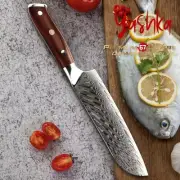 Japanese Santoku Knife AUS-10 Damascus Steel Chef Kitchen Knives Cookware Tools
