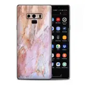 Skins Decal Wrap for Samsung Note 9 - Rose Peach Pink Marble Pattern