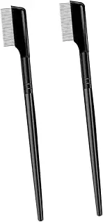 FRCOLOR 2sets Eyebrow Lash Grooming Tool Dense Toothed Separator Non-slip Handle for Natural Shape 2pcs*2