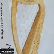 Heritage Pixie Harp 19 Strings with Chelby Levers & Bag By Layer Harps New