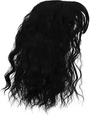 BESTYASH Shoulder Synthetic Curly Wig for Women Lightweight Hairpiece with Bangs for Instant Coverage Daily Wear and Role Play Costumes Natural