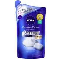 在飛比找PChome24h購物優惠-日本NIVEA濃厚保濕沐浴精補充包(皂香)360ml