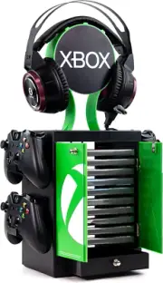 Numskull Official Xbox Series X Gaming Locker, Controller Holder, Headset Sta...