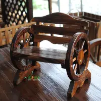 在飛比找露天拍賣優惠-台灣現貨兒童椅木製復古靠背椅實木小椅子寶寶凳影樓道具小板凳碳
