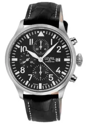 Gevril Men's 47100 Vaughn Chrono Pilot Swiss Automatic ETA 7750 Movement Watch