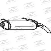 Redback Mufflers Bolt-On to suit Cit Ax Gt R Muff - M6073