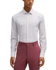 Boss Hank Kent Slim Fit Button Front Shirt