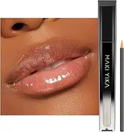 MAKI YIKA Clear Lip Gloss for Women Lip Plumper Gloss Tinted Glitter Lipgloss Moisturizing High Shine Plumping Lip Gloss, Clear Gloss