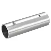 2-Way 100mm L 304 Stainless Steel Rail Pipe Fitting Brushed for 1" OD 2 Pcs