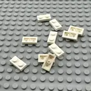 LEGO Plate - White - 1 x 2 - QTY x10