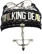 [DOLON] Infinity Love Walking Dead Bracelet Arrow and Bow Charm