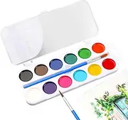 Water Paints for Kids | Drawing Art Watercolor Paint Palette Set Bulk | Educational Safe Classroom Arts Crafts for Easter, Birthday, Thanksgiving, Children's Day