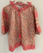 NWT Sundance Catalog Floral Embroidered Peasant “Lyric Top” size M $98