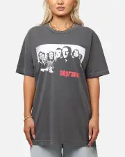 [The Sopranos] The Sopranos Post Established 1999 Vintage T-shirt Faded Black - Size S S Faded Black