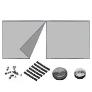 16x7 Ft Hands Free Magnetic Garage Door Screen Single Car Insect Bug Mesh Patio