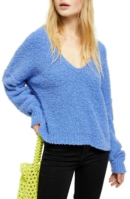 Free People Finders Keepers V-Neck Sweater SIZE L NDS2