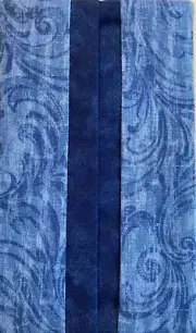 Purse or Pocket Tissue Holder - Blue and Royal - Fully Lined - Great for Travel