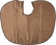Hair Cutting Cape Waterproof Home Salon PU Leather Styling Shampoo Beard Apron (Coffee)