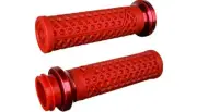 ODI Vans V-Twin Full Waffle Lock-On Grips 1" Dark Red/Red Clamp Indian TBW