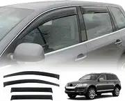 OAD4X4 Weathershields Compatible with Volkswagen Touareg 7L 2003-2010, Weather Shields Window Visors Wind Deflectors Sun Rain Guard 4PCS Set