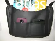 Car Net Pocket Handbag Holder, Seat Storage Leather Organizer, Purse Storage