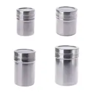 Stainless Steel Flour Condiment Container Chocolate Mesh Shaker Powder