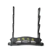 Black Samurai Sword Holder Stand Katana Tanto Display Rack Assembly 4 Tier 镇宅之宝