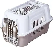 Petio 2-Door Tough House Carry for Dogs and Cats, Ivory, Small