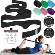 Stretching Strap for Yoga & Physical Therapy – 10 Loops Non-Elastic Leg Stretch