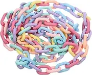MOKKHNB Acrylic Necklace Making Strap Chains Craft Jewelry Chain for Women Bag Jewelry Straps Purses Lanyards Acrylic