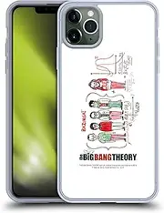 Head Case Designs Officially Licensed The Big Bang Theory Doodle Group Graphics Arts 2 Soft Gel Case Compatible with Apple iPhone 11 Pro Max