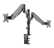 Brateck Dual Monitor Full Extension Gas Spring Dual Monitor Arm 17"-32"