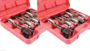 LOT OF 2 5Pc Axial Locking Clamp Auto Fen Welding Grip Pliers Types W L J LL JJ