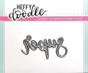 Heffy Doodle SUPER Metal Word Cutting Die 2" x 1" HFD0122
