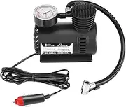 Mini Car Air Compressor 300PSI High Pressure Auto Electric Tire Inflator Pump Portable Air Compressor for Car Bicycle Motorcycle Black ABS 170x125x90mm