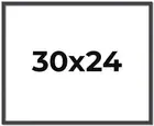 30x24 Frame Brown Picture Frame Modern Photo Frame UV Acrylic, Acid Free Backer