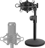 Desk AT2020 Stand, Adjustable Metal Table Mic Stand with Shock Mount for Audio Technica AT2020 AT2020USB+ AT2035 ATR2500x Condenser Studio Microphone by Frgyee