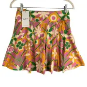 Kenny Flowers The Acapulco Country Club Skort Skirt Size S Multicolor Floral