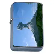 Volcanoes D1 Flip Top Oil Lighter Wind Resistant