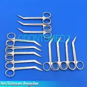 12 Iris Angular Scissors 4.5" Surgical Dental New