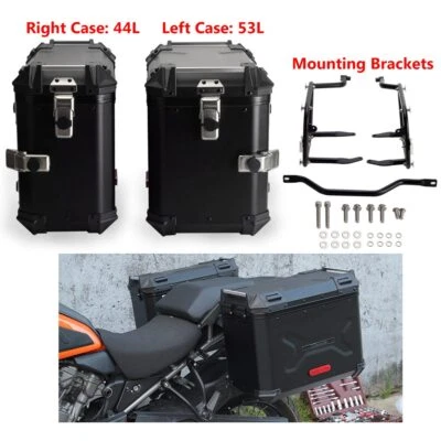 For Harley Pan America RA1250 RA1250S '21-'24 Hard Cases Box w/ Mounts Rack Kit