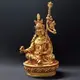 蓮花生大士 蓮師 尼泊爾製純銅鎏金佛像 (6.9折)