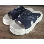 Vintage NWT Lower East Side Size 7 Chunky Blue Sandals Slides y2k